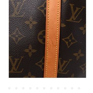 LV shopping tote with zipper